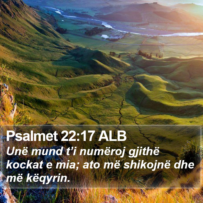 Psalmet 22:17 ALB Bible Study