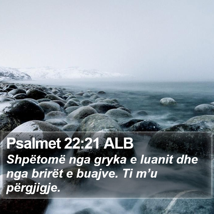 Psalmet 22:21 ALB Bible Study