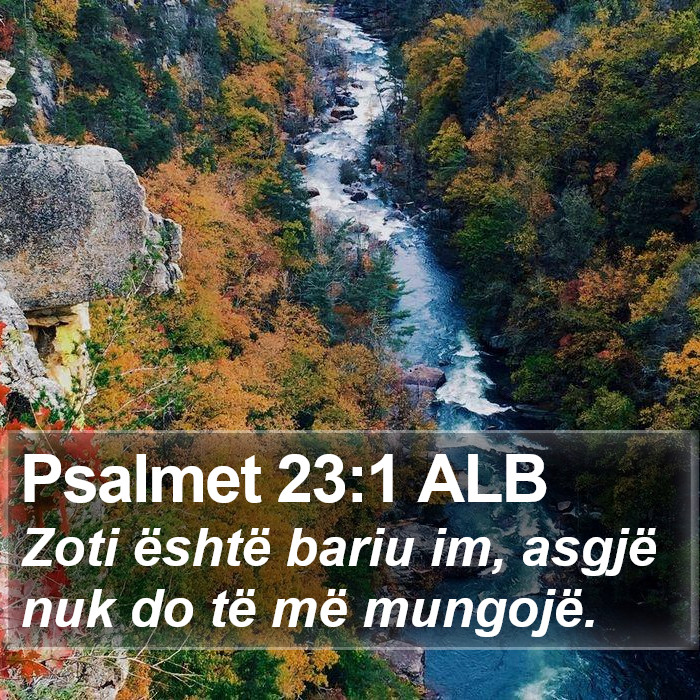 Psalmet 23:1 ALB Bible Study