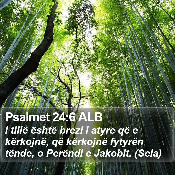 Psalmet 24:6 ALB Bible Study