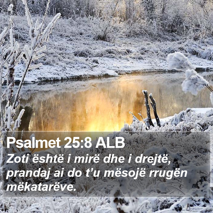 Psalmet 25:8 ALB Bible Study