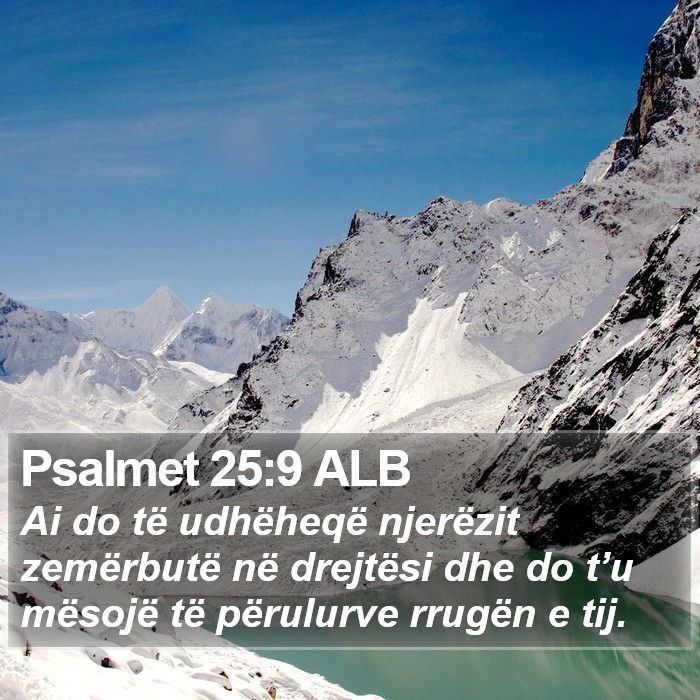 Psalmet 25:9 ALB Bible Study