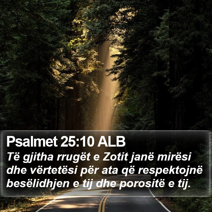 Psalmet 25:10 ALB Bible Study