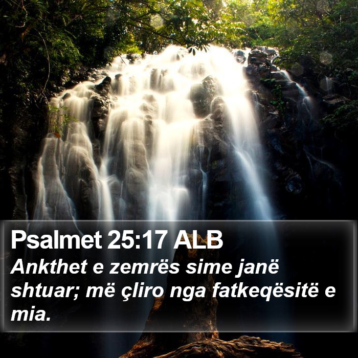 Psalmet 25:17 ALB Bible Study