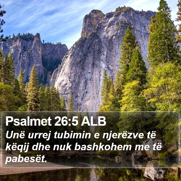 Psalmet 26:5 ALB Bible Study