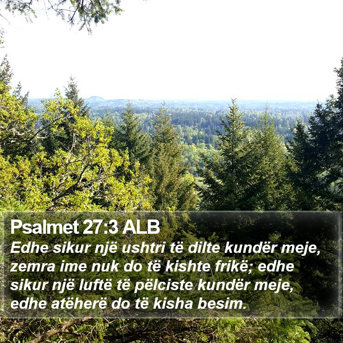 Psalmet 27:3 ALB Bible Study