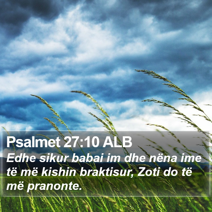 Psalmet 27:10 ALB Bible Study