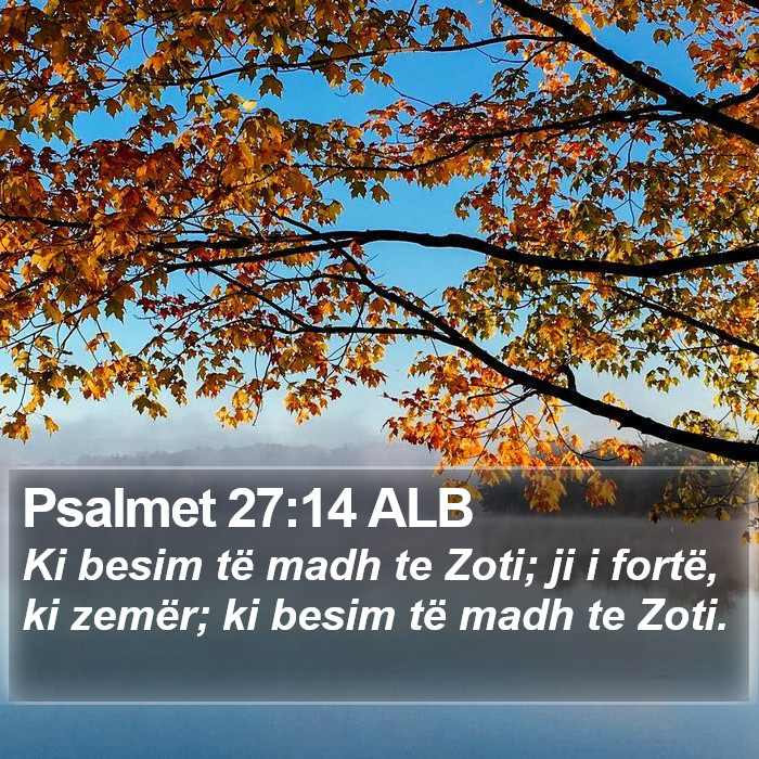Psalmet 27:14 ALB Bible Study