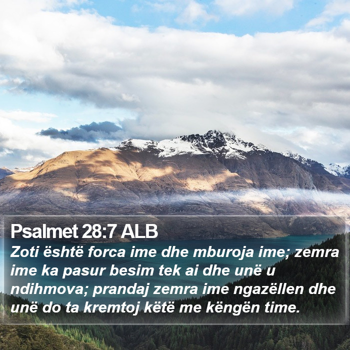 Psalmet 28:7 ALB Bible Study