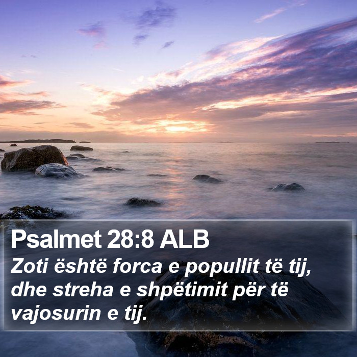 Psalmet 28:8 ALB Bible Study