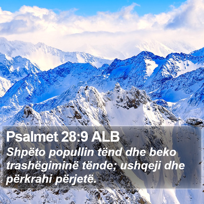 Psalmet 28:9 ALB Bible Study