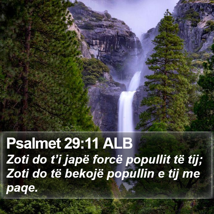 Psalmet 29:11 ALB Bible Study