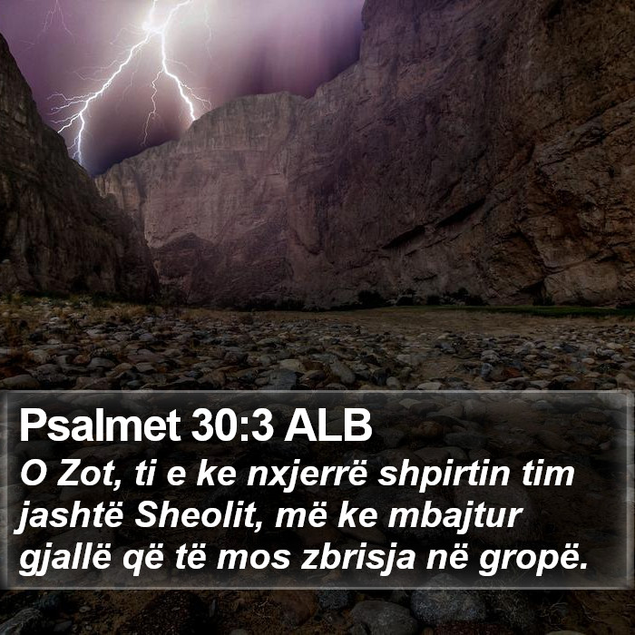 Psalmet 30:3 ALB Bible Study