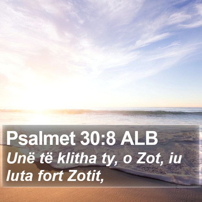 Psalmet 30:8 ALB Bible Study
