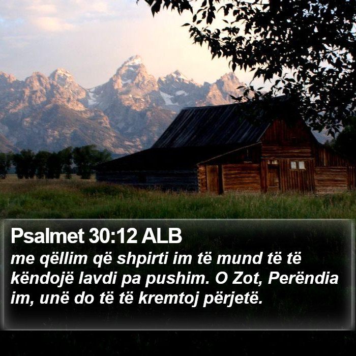 Psalmet 30:12 ALB Bible Study