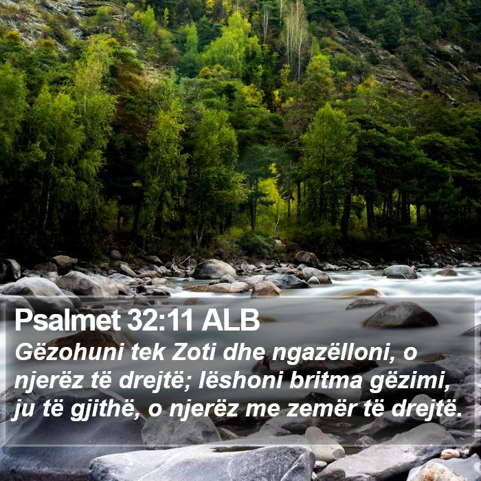 Psalmet 32:11 ALB Bible Study