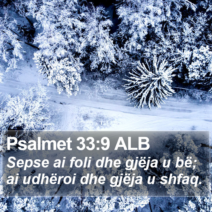 Psalmet 33:9 ALB Bible Study