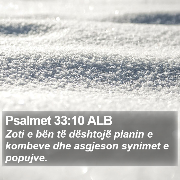 Psalmet 33:10 ALB Bible Study