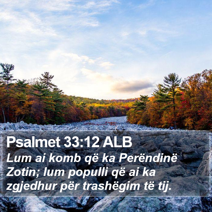 Psalmet 33:12 ALB Bible Study