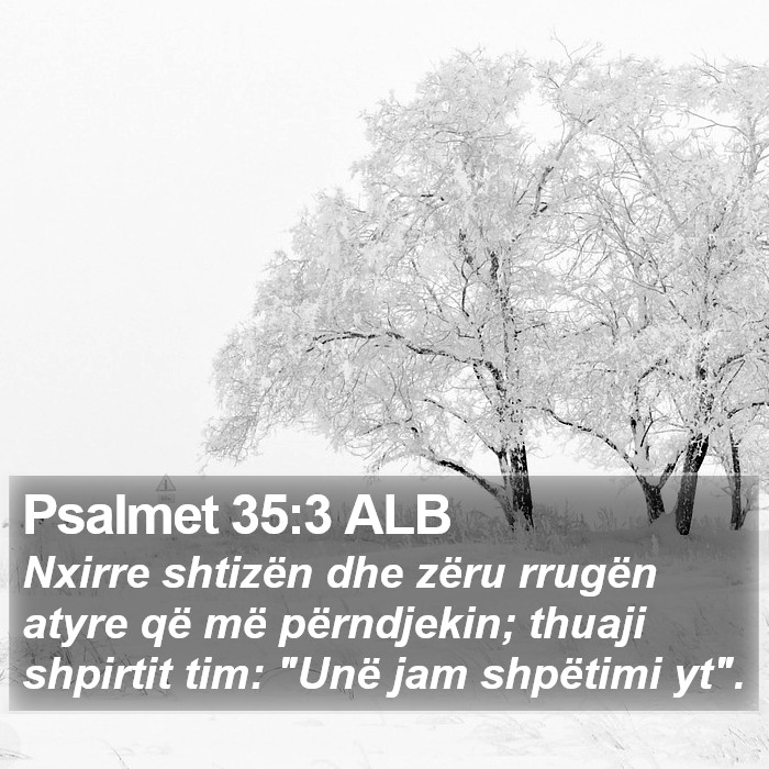 Psalmet 35:3 ALB Bible Study