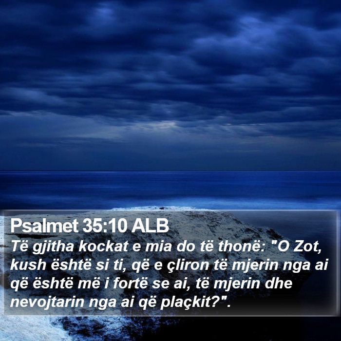 Psalmet 35:10 ALB Bible Study