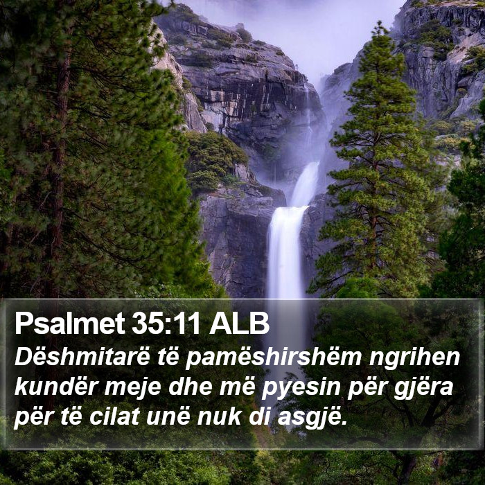 Psalmet 35:11 ALB Bible Study