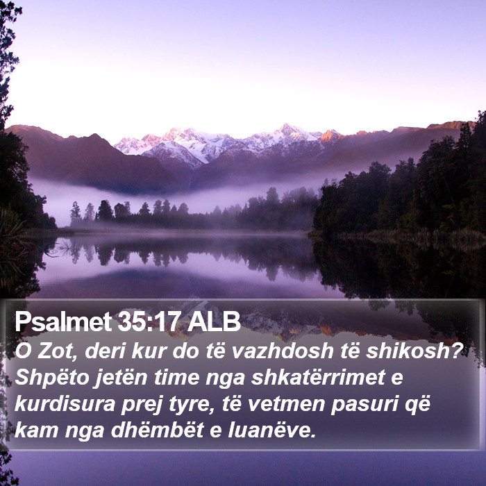 Psalmet 35:17 ALB Bible Study