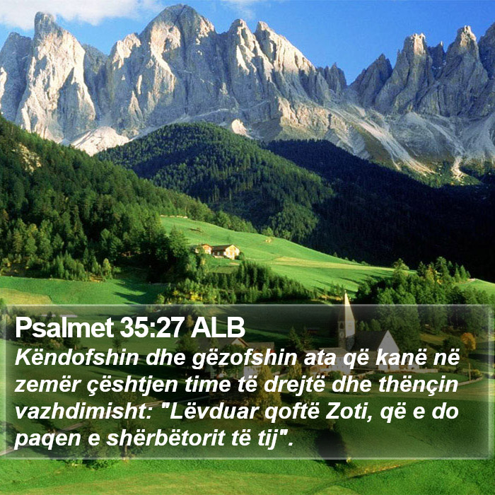 Psalmet 35:27 ALB Bible Study