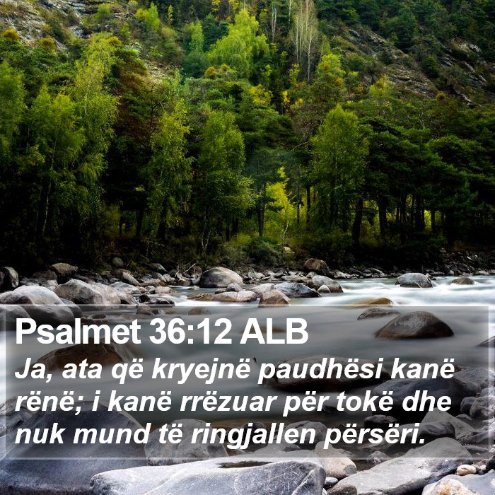 Psalmet 36:12 ALB Bible Study