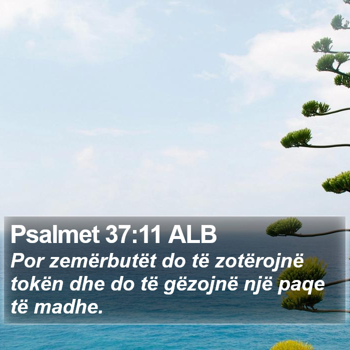 Psalmet 37:11 ALB Bible Study