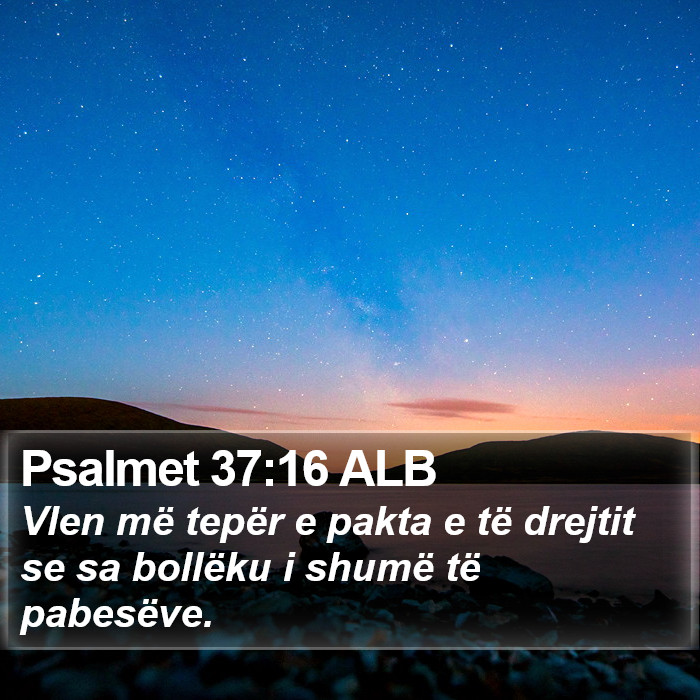 Psalmet 37:16 ALB Bible Study