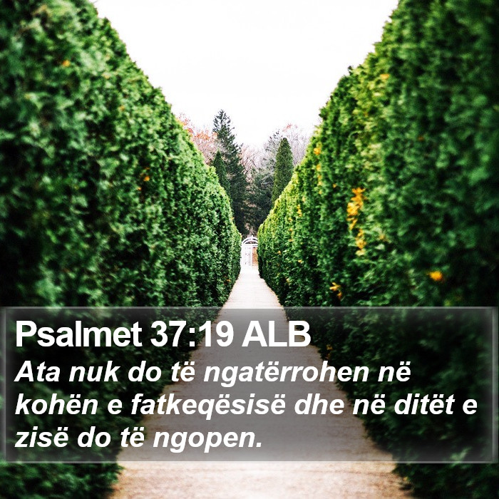 Psalmet 37:19 ALB Bible Study