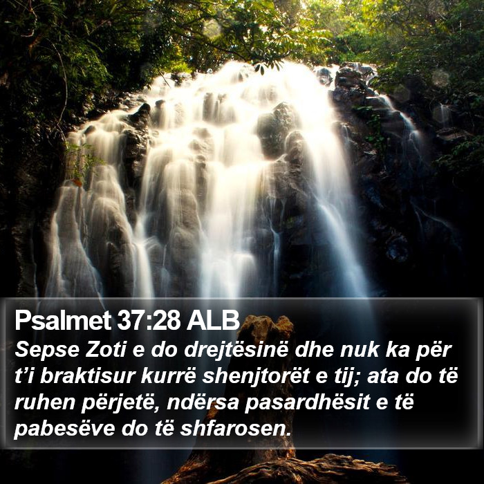 Psalmet 37:28 ALB Bible Study