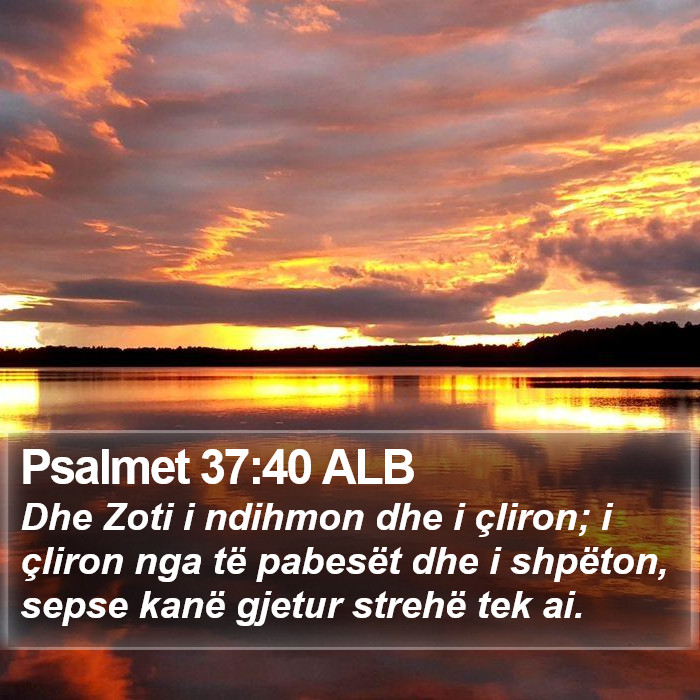 Psalmet 37:40 ALB Bible Study