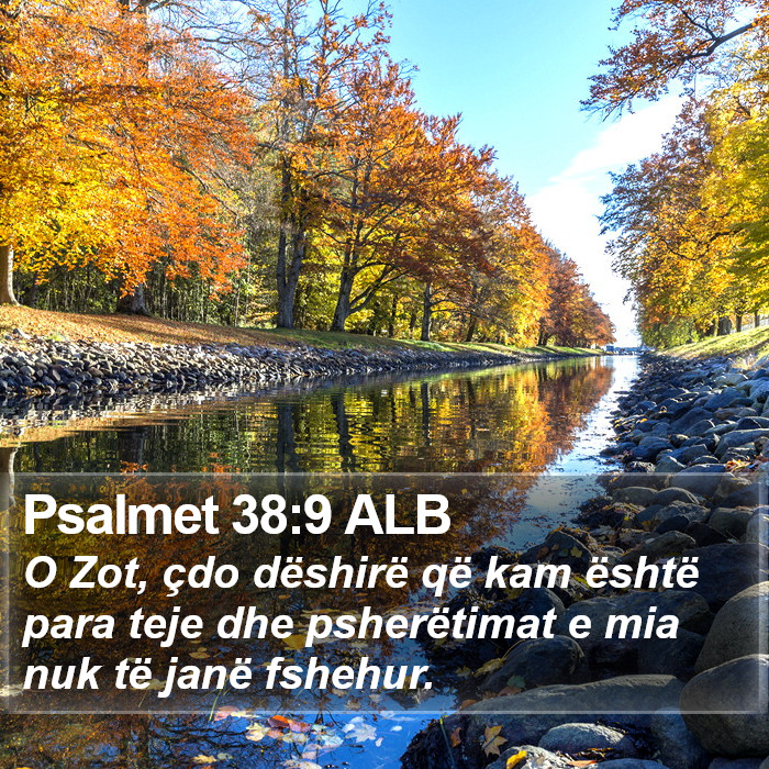Psalmet 38:9 ALB Bible Study