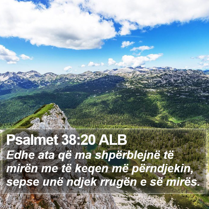 Psalmet 38:20 ALB Bible Study