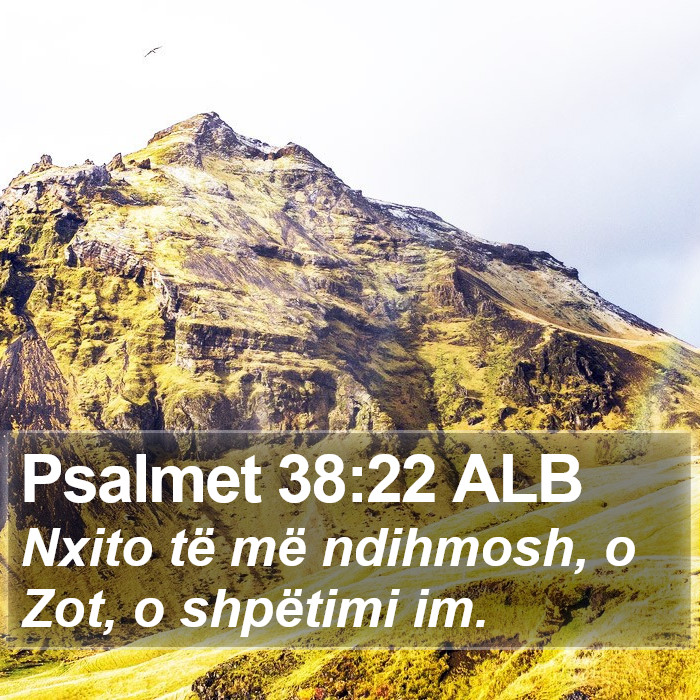 Psalmet 38:22 ALB Bible Study