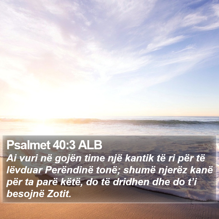 Psalmet 40:3 ALB Bible Study