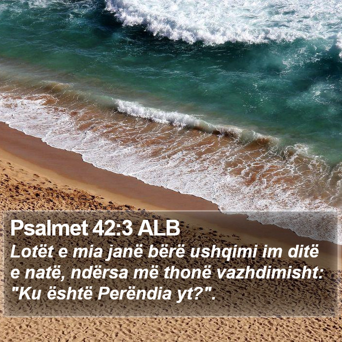 Psalmet 42:3 ALB Bible Study