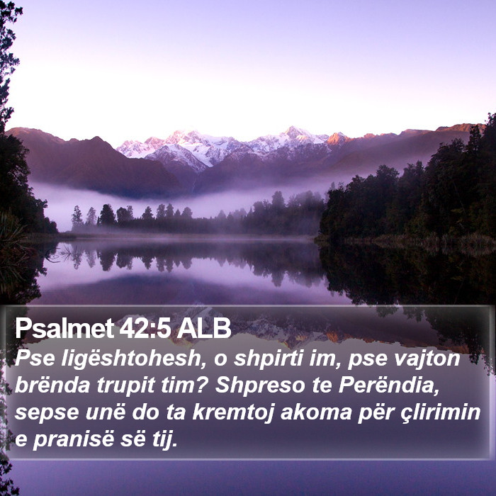 Psalmet 42:5 ALB Bible Study