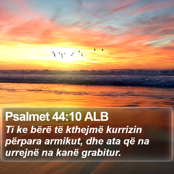 Psalmet 44:10 ALB Bible Study