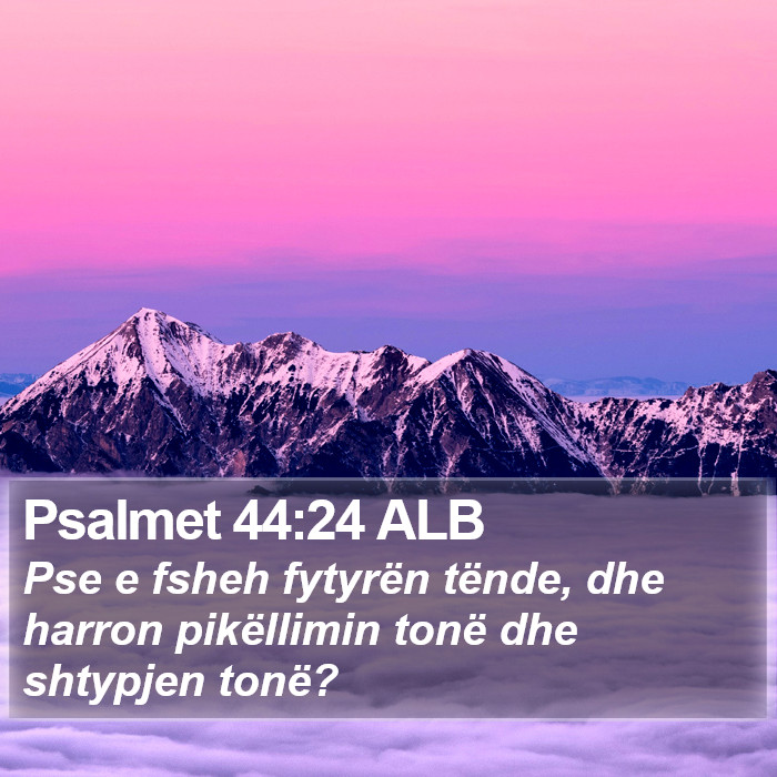 Psalmet 44:24 ALB Bible Study