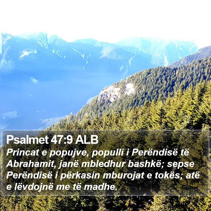 Psalmet 47:9 ALB Bible Study