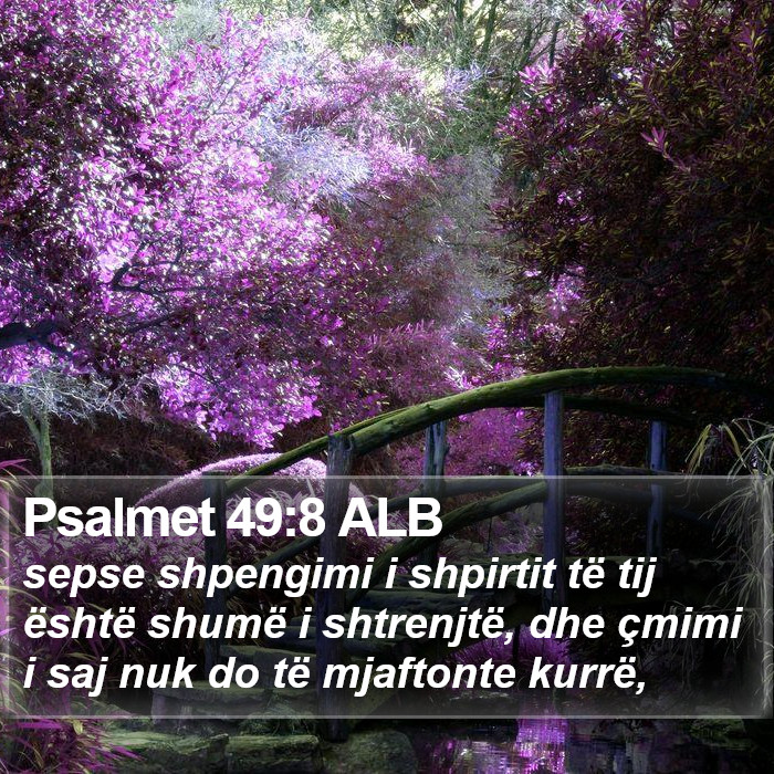 Psalmet 49:8 ALB Bible Study