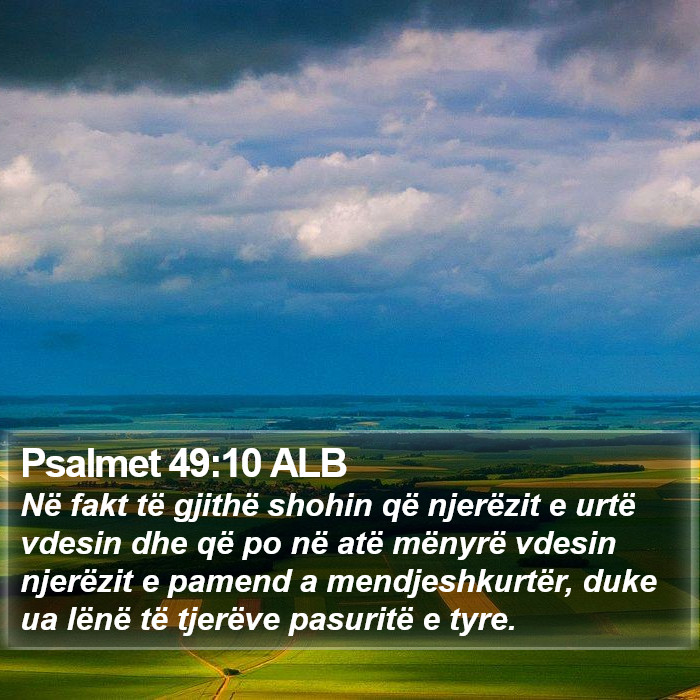 Psalmet 49:10 ALB Bible Study