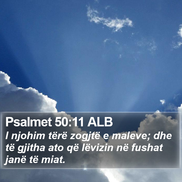 Psalmet 50:11 ALB Bible Study
