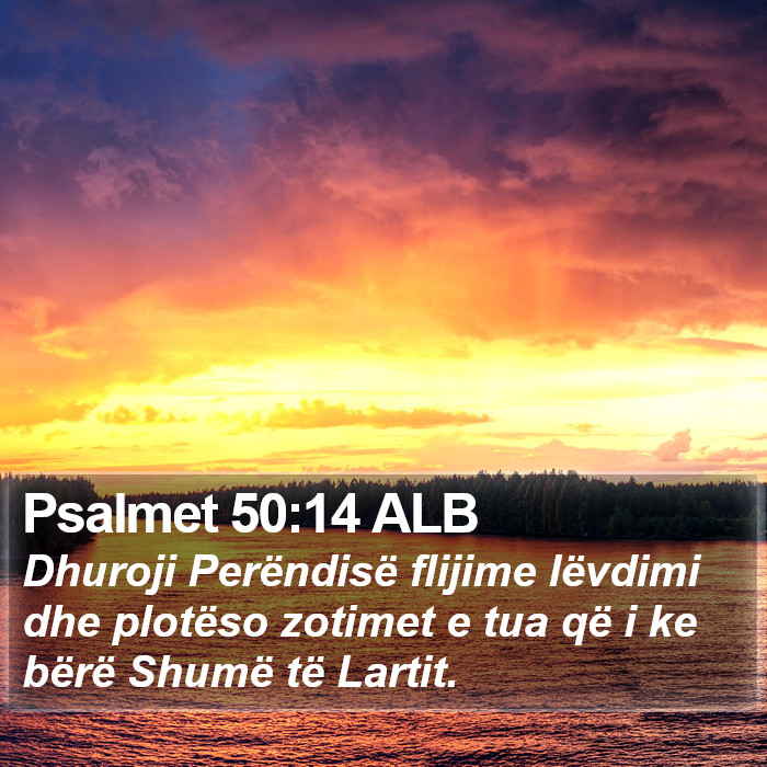Psalmet 50:14 ALB Bible Study