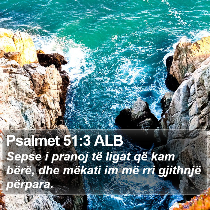 Psalmet 51:3 ALB Bible Study