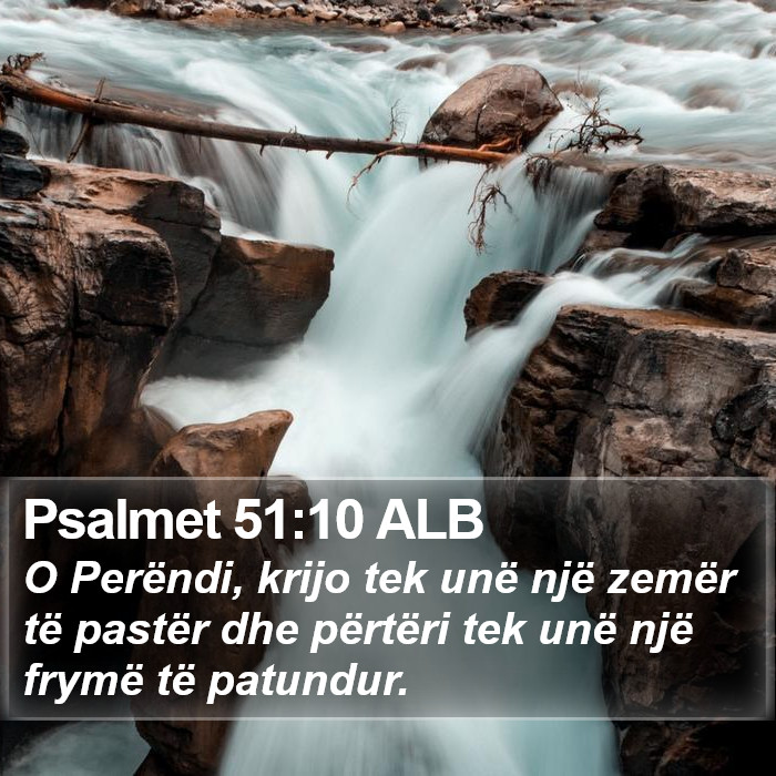 Psalmet 51:10 ALB Bible Study