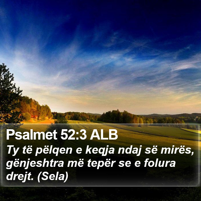 Psalmet 52:3 ALB Bible Study